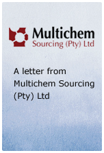 A letter from Multichem Sourcing Ltd